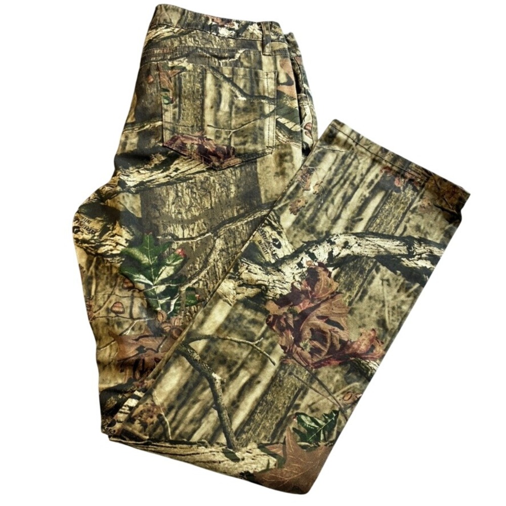 Mossy Oak Infinity Camo Pants Womens 10 Straight Leg Cotton Stretch‎ 56301-C1